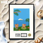 death 饰画挂画 Kitty在度假卧室客厅玄关装 nyc爆款 黑皮hello