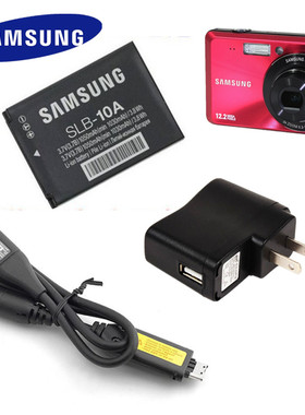 三星PL50 PL51 PL55 PL60 PL65数码相机SLB-10A电池充电器+数据线