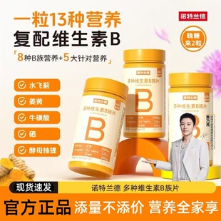 诺特兰德多种维生素B族片72粒复合维生素b儿童成人咀嚼片男女通用