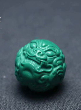 绿松石散珠文玩配饰雕刻件