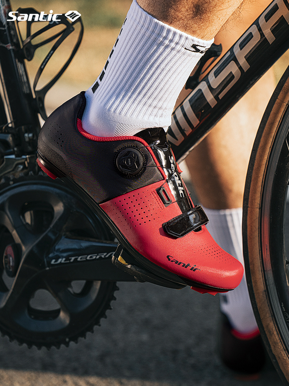 santic森地客 新款公路车骑行鞋男女 自行车单车鞋专业公路车锁鞋