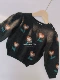 Y030 ｜ Bitume Black Base Flower Sweater 20 шерсть 35 нейлон