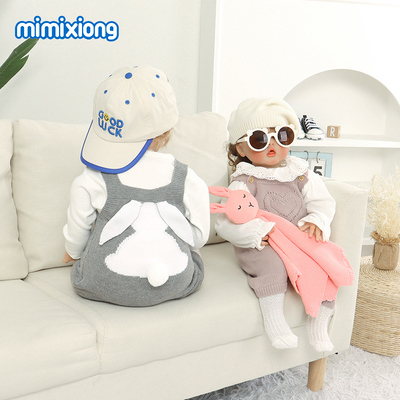 咪咪熊否吊带爬服棉质夏季