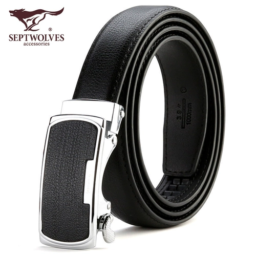 Septwolves, ремень, автоматическая модная пряжка, милая кожаная горка, штаны, из натуральной кожи