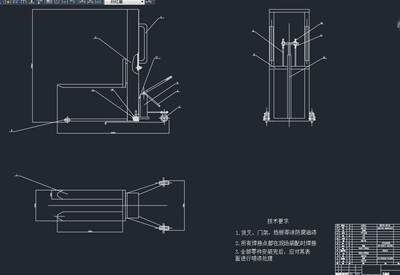 载重300kg液压升降式搬运小车机械部件设计2D图机械CAD+说明素材