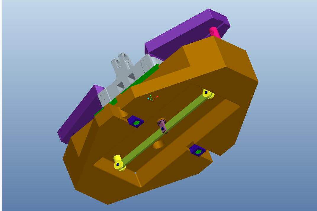 注塑机尾板机械加工工艺规程及三维建模夹具设计机械cad 说明素材