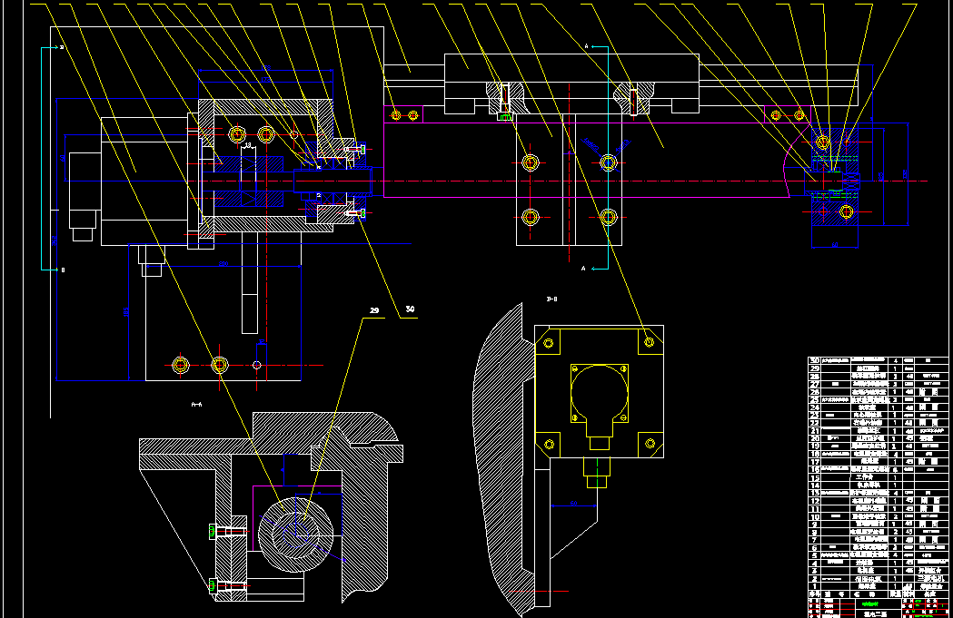 ca6150普通车床的数控技术改造设计2d图机械cad素材