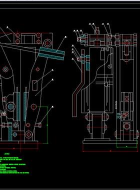YPZ液力盘式制动器设计2D图机械CAD+说明图纸