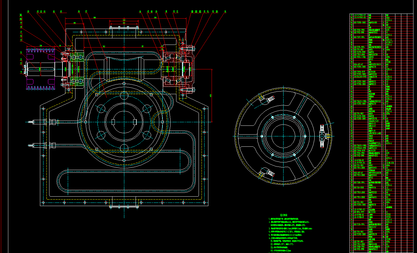 lh9-900拉丝机卷筒卷丝机构设计2d图机械cad素材