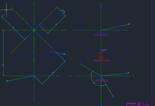 四工位专用机床机构设计2D图机械CAD+说明图纸