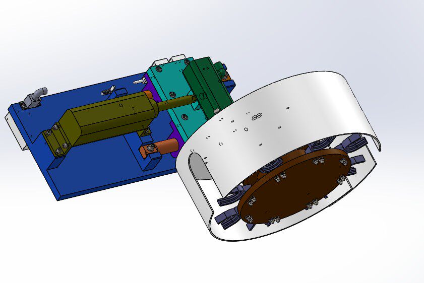 斗笠式刀库结构设计三维模型sw机械素材