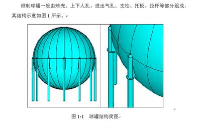 液压球型储罐有限元分析设计2D图机械CAD素材