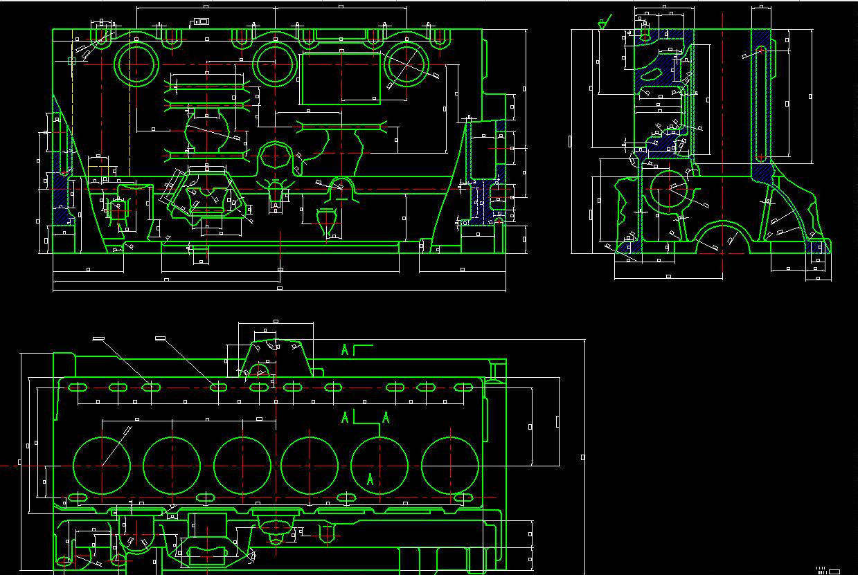 汽缸体铣床夹具设计2d图机械cad素材