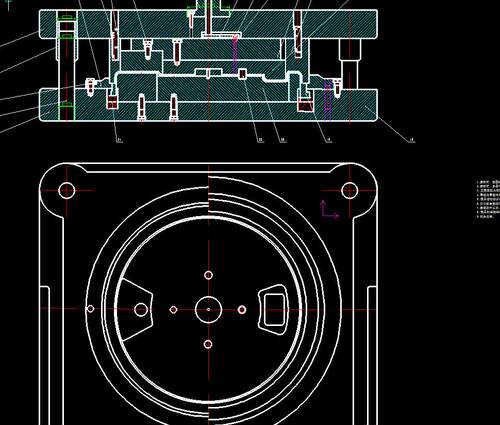 汽车制动器底板冲压工艺分析及模具设计2D图机械CAD图纸