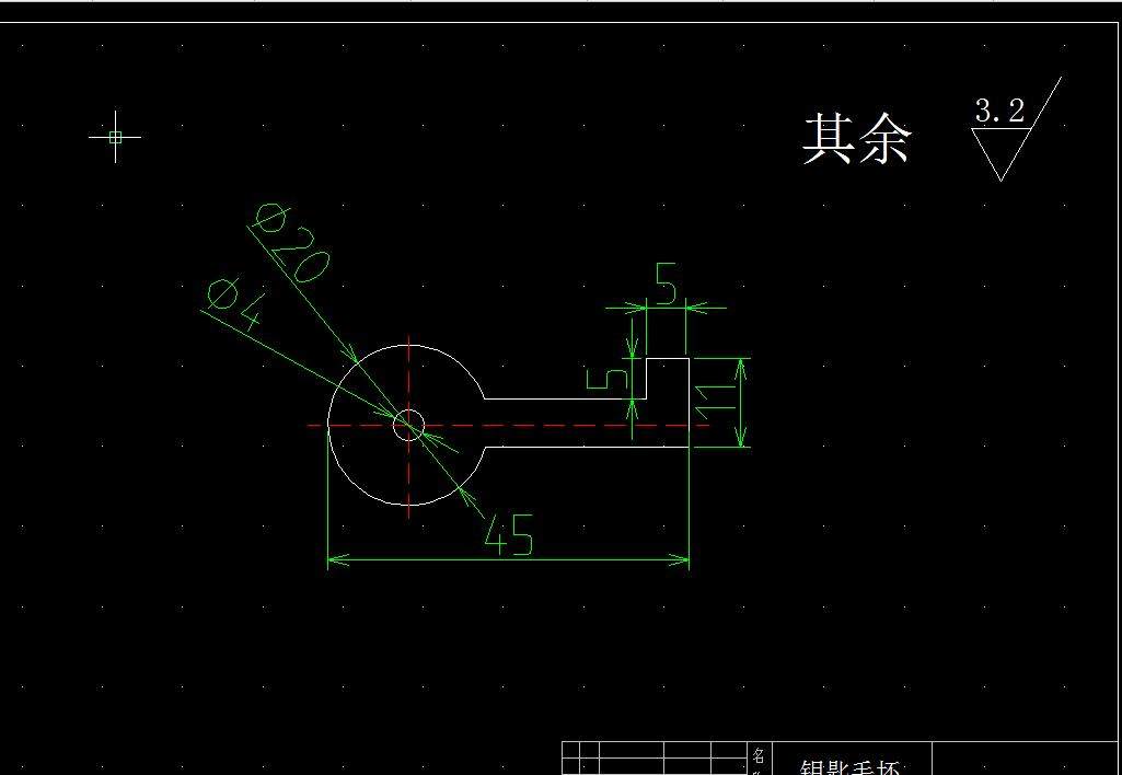 钥匙毛坯冲压模具设计2d图机械cad素材