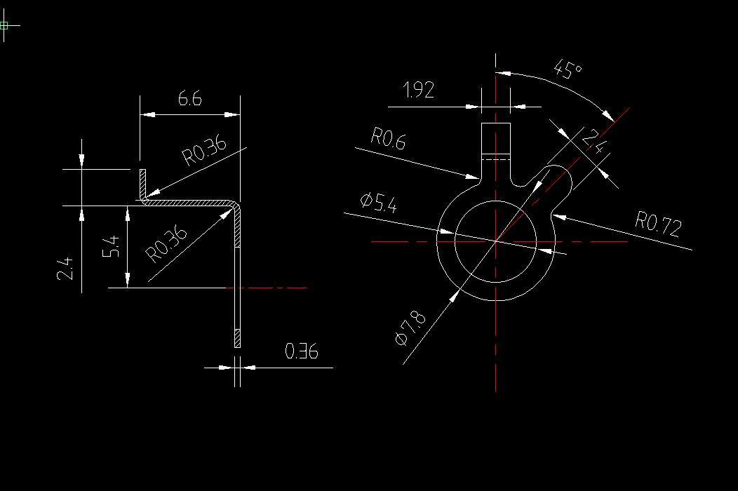 接片倒装结构连续模的设计2d图机械cad素材