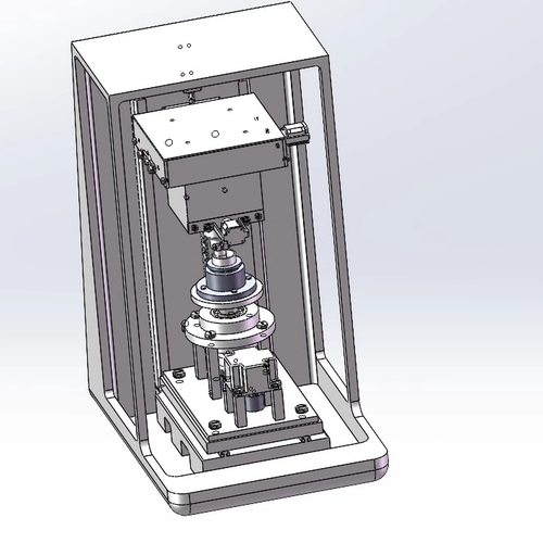 四球摩擦试验机三维建模与结构设计2D图机械CAD+说明图纸