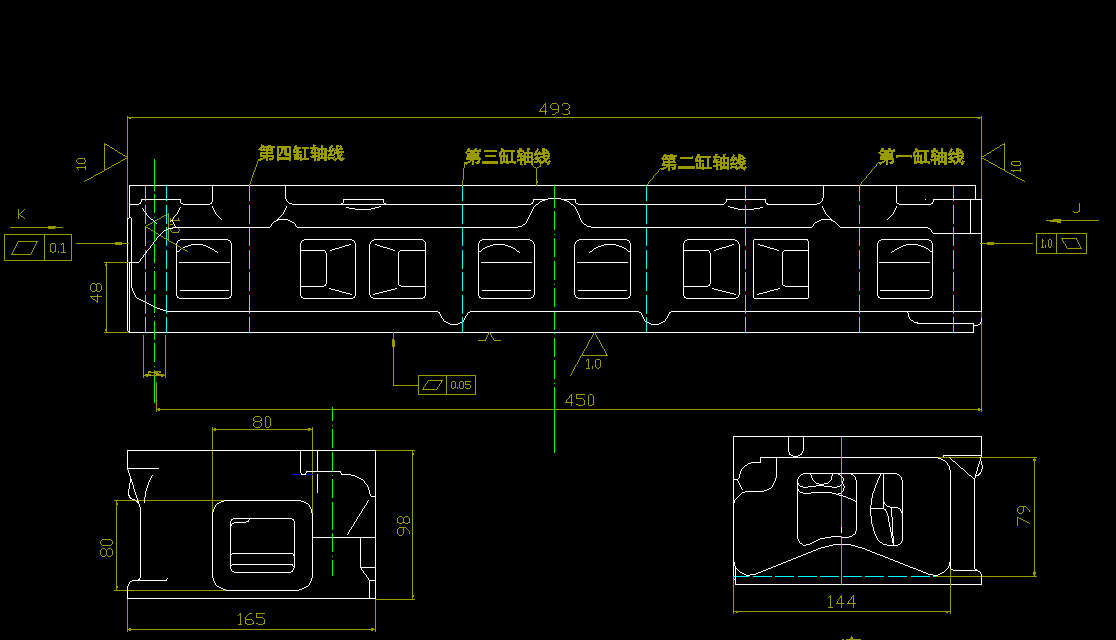 92Q型气缸盖双端面铣削组合铣床总体设计2D图机械CAD图纸