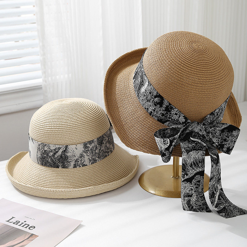草帽田园风优雅小清新渔夫帽