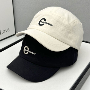 2025年小头围短帽檐美式复古刺绣帽子男女软顶舒适棒球鸭舌帽防晒