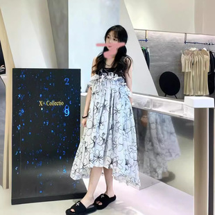 无肩带 B6309 不支持退换女士刺绣连衣裙