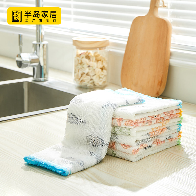 洗碗布厨房专用吸水不掉毛百洁布家用懒人加厚抹布洗碗巾刷碗布,家庭/个人清洁工具,抹布,淘宝优惠券,粉丝福利购,淘宝优惠卷