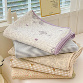 加厚夹棉床单单件100%水洗棉被单枕套三件套学生宿舍保暖床盖笠罩