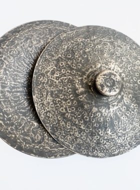 23~30~36CM纯手工青铜大铙闭口铙民族乐器老铜铙黑铙开口铙孔雀铙