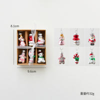 Noki Christmas decorations, Christmas tree ornaments, small pendants, walking sticks, snowman, old man, glass gifts, mini pendants thumbnail 3