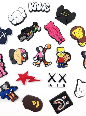 潮街流行洞洞鞋鞋花鞋扣可拆卸花园鞋装饰扣KWAS亚马逊速卖通热卖