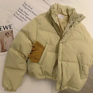 短款羽绒棉服女冬小个子2023新款韩版宽松时尚加厚面包服外套