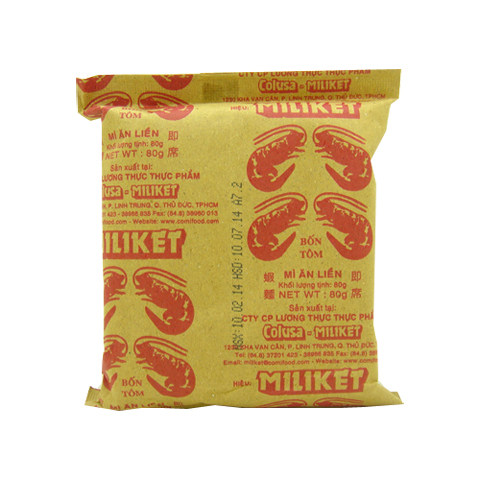 越南老牌纸袋方便面 越南虾面快餐面速食面miliket 纸袋包装 80g,粮油调味/速食/干货/烘焙,冲泡方便面/拉面/面皮,淘宝优惠券,粉丝福利购,淘宝优惠卷