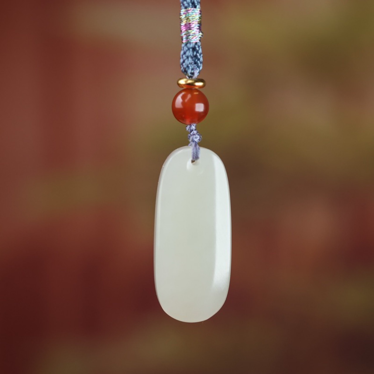 天然新疆和田玉平安牌吊坠男女款小平安无事牌玉挂件男女款