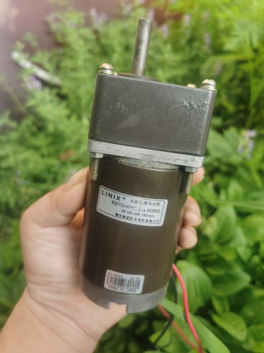 二手12v40w直流永磁减速电机每分钟155转可改手摇发电机