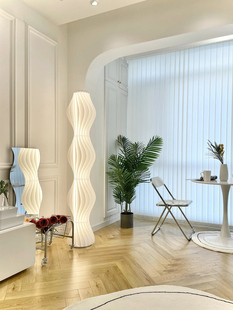 草裙落地灯客厅卧室沙发边水纹大气灯高端网红立式台灯斯堪的纳维