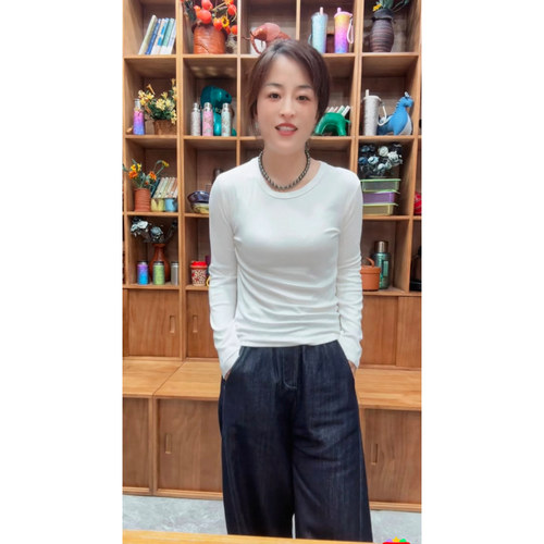 26新款链接   671圆领长袖T恤打底衫  335