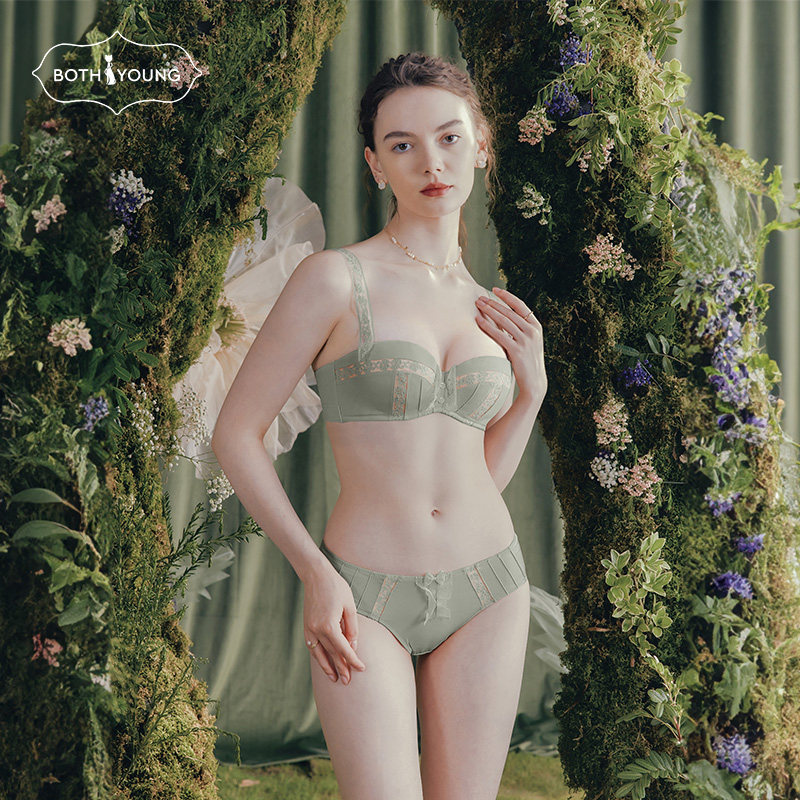 【品牌特惠】宝诗嫣小胸聚拢内衣女性感薄款法式蕾丝文胸显大胸罩