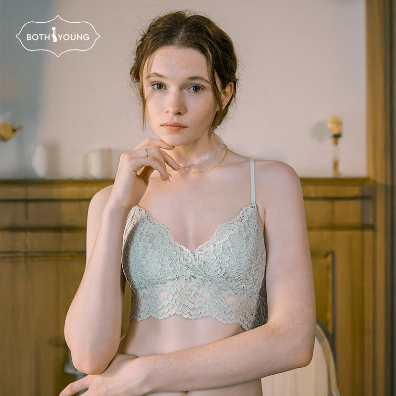 【品牌特惠】宝诗嫣u型美背薄款内衣女性感法式蕾丝无钢圈文胸罩