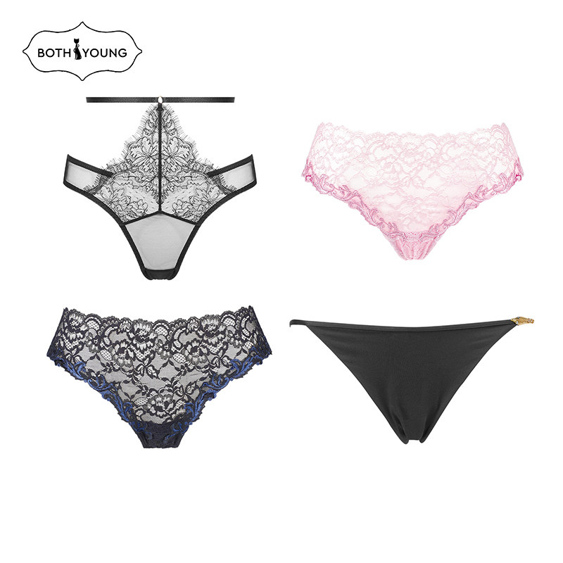 3条99元宝诗嫣性感白色蕾丝少女士内裤低腰纯棉裆三角裤新疆棉,女士内衣/男士内衣/家居服,女三角裤,淘宝优惠券,粉丝福利购,淘宝优惠卷