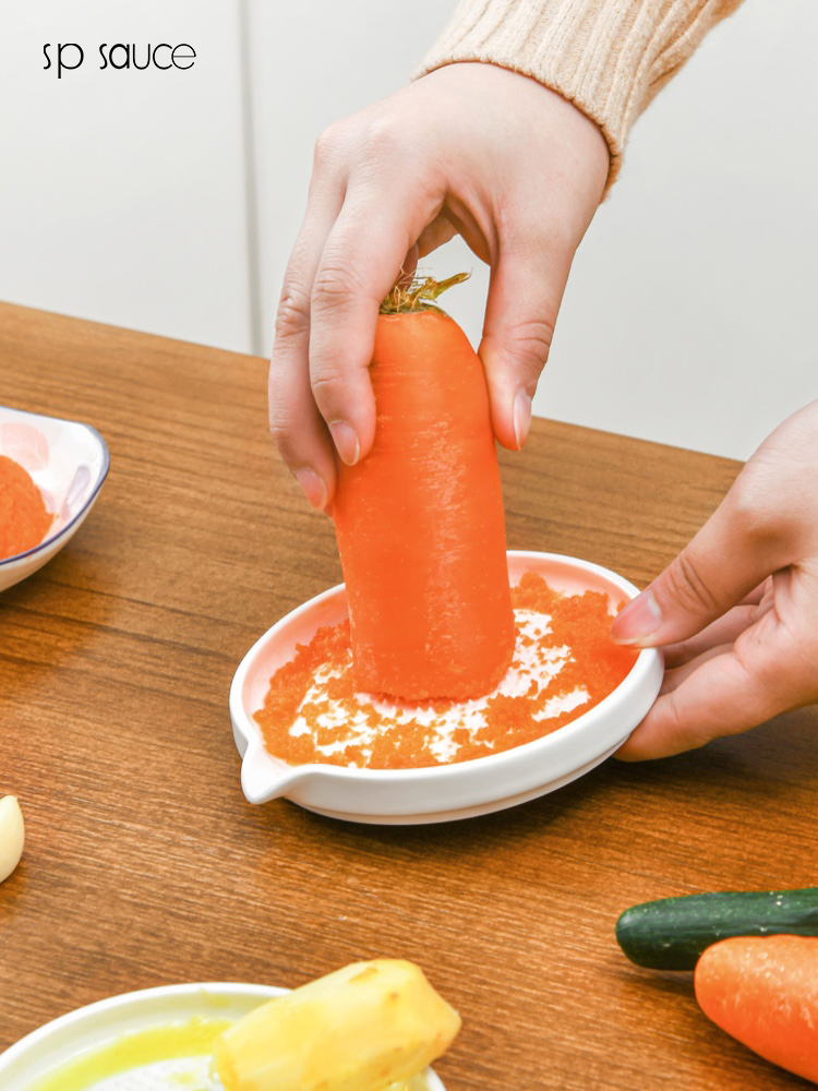 日本spsauce陶瓷蒜泥研磨器手动姜末蒜泥姜汁姜泥研磨神器姜撞奶