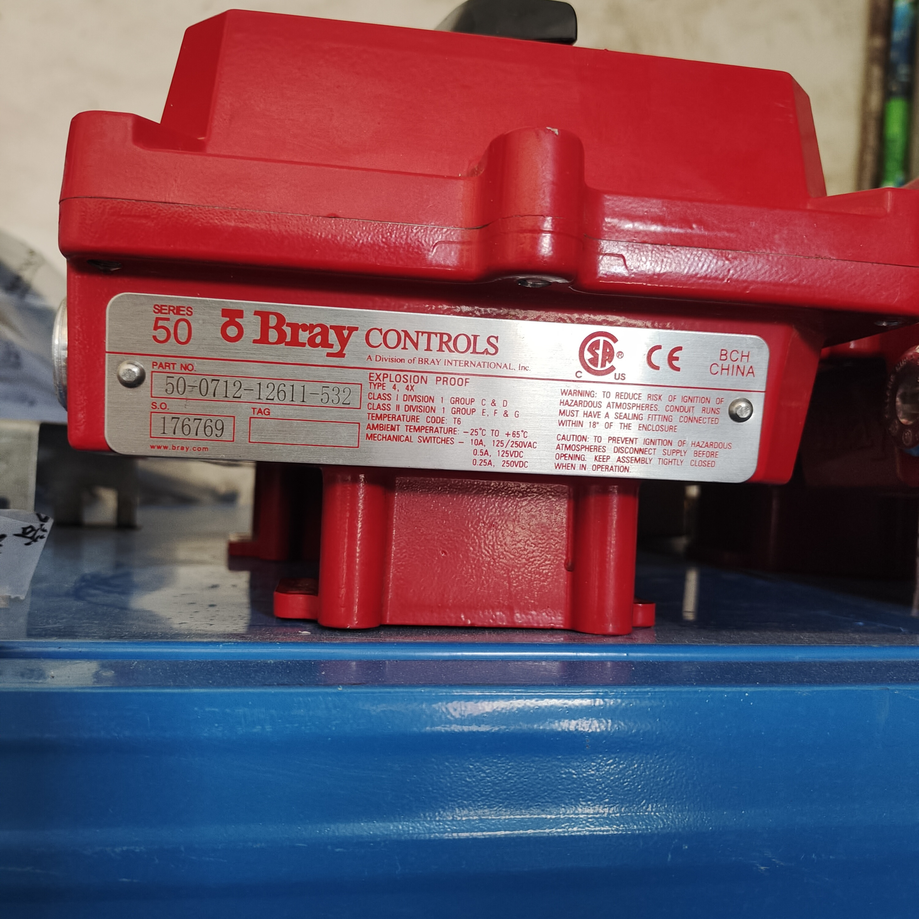 BRAY博雷阀门S50-0712限位开关