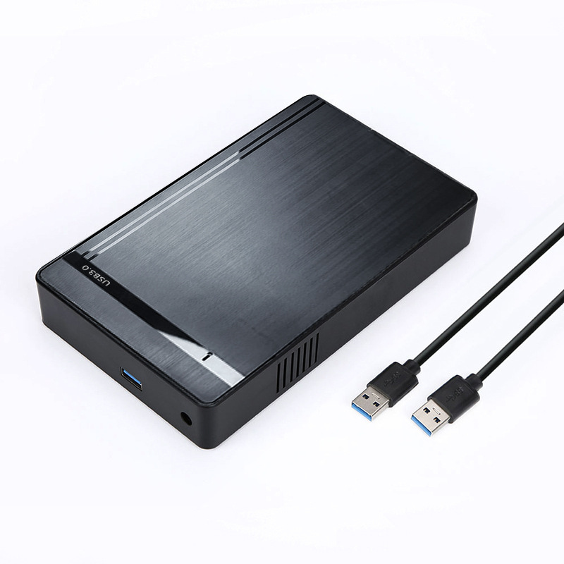 3.5寸SATA硬盘盒USB3.0高速传输免工具安装硬盘盒外置移动硬盘盒