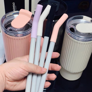 holoholo罗马杯非一次性奶茶果汁咖啡彩色创意吸管便携吸管配件