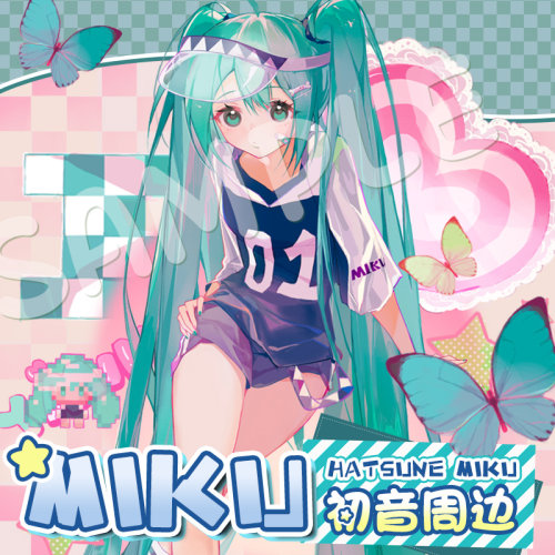 初音未来！原创同人吧唧色纸