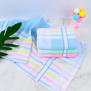 儿童丝光童巾毛巾731鹿丘牌家用薄款 洗脸面巾易拧易干