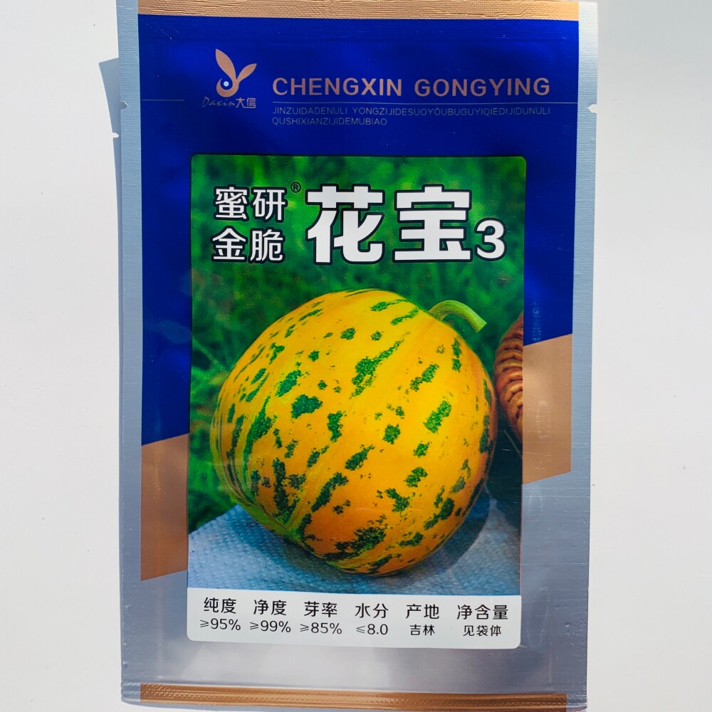 蜜研花宝3号花皮甜瓜种子吉林大信农业高糖绿肉口感好香瓜种籽孑