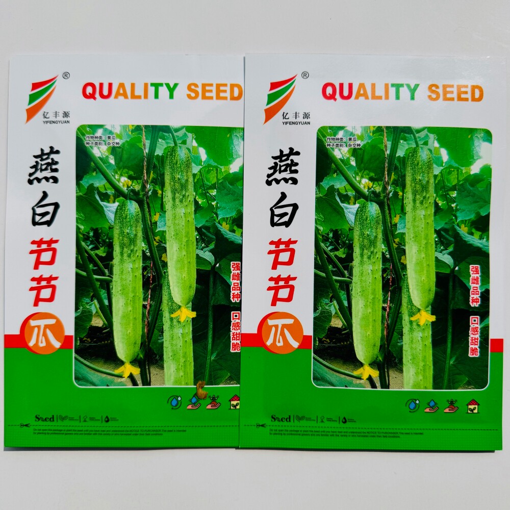 亿丰源燕白节节瓜种子口感脆甜瓜条顺直强雌黄瓜种籽农家春秋季播