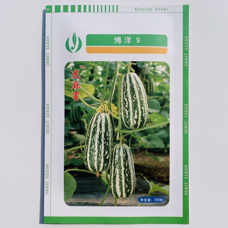博洋9九号甜瓜种子大香瓜甜瓜 种籽春季四季高糖早熟羊角蜜瓜