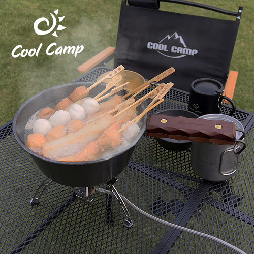 COOLCAMP户外露营实木柄雪拉碗