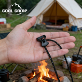 户外露营帐篷天幕绳扣防风拉绳调节扣织带固定夹超轻迷你塑料配件